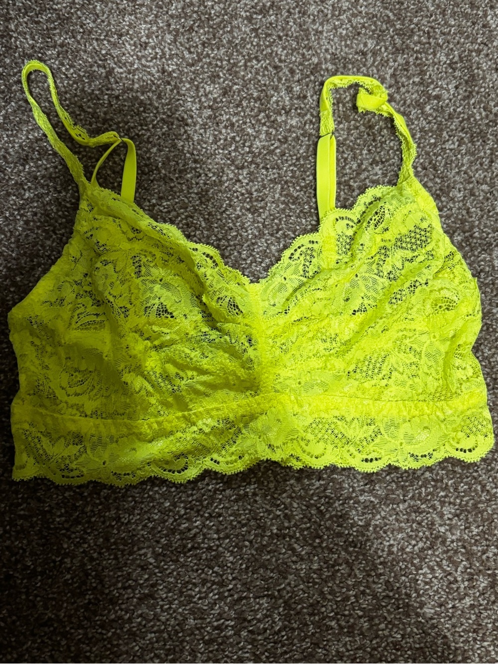 Cosabella Neon Yellow Lace Bralette